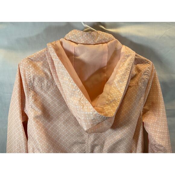 Merona Women’s Pink Hooded Jacket Small Petite Water-Resistant Drawstring - Picture 14 of 14